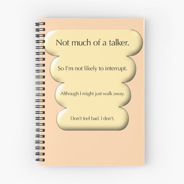 Item preview, Not much of a talker, peach designed and sold by mntimg.