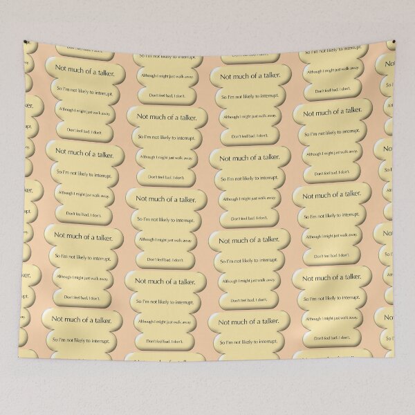 Item preview, Not much of a talker, peach designed and sold by mntimg.