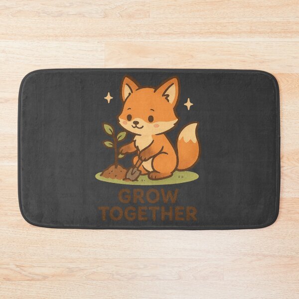 Item preview, Kawaii Fox Grow Together – Cute Eco Friendly Design designed and sold by Dream Machine.