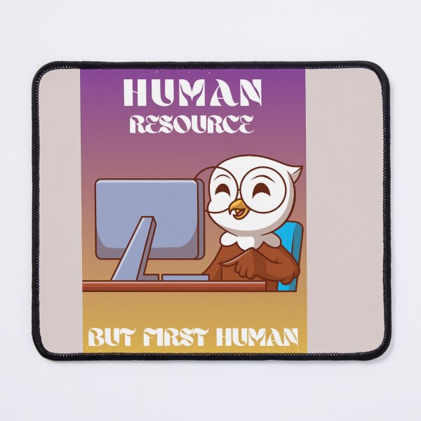Item preview, "Human Resources Are First Human – People First HR Quote, Office Motivation & Workplace Culture Design" designed and sold by CafeCanvasPrint.