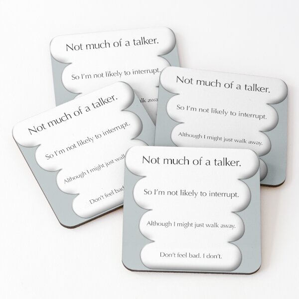 Item preview, Not much of a talker, white designed and sold by mntimg.