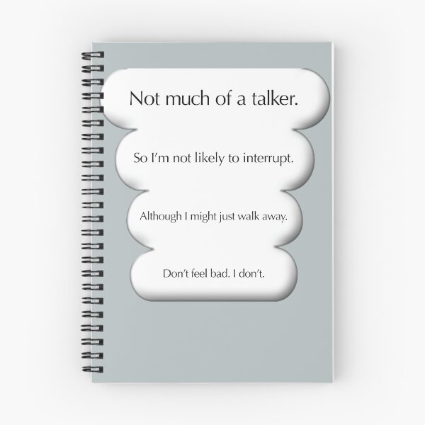 Item preview, Not much of a talker, white designed and sold by mntimg.