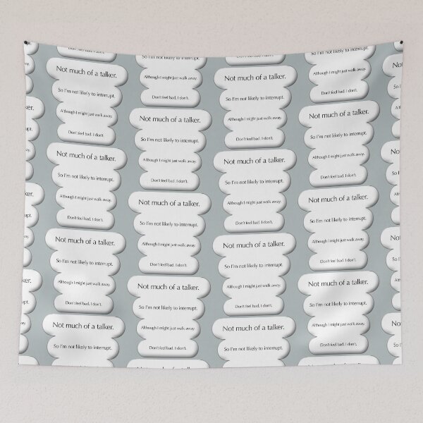 Item preview, Not much of a talker, white designed and sold by mntimg.