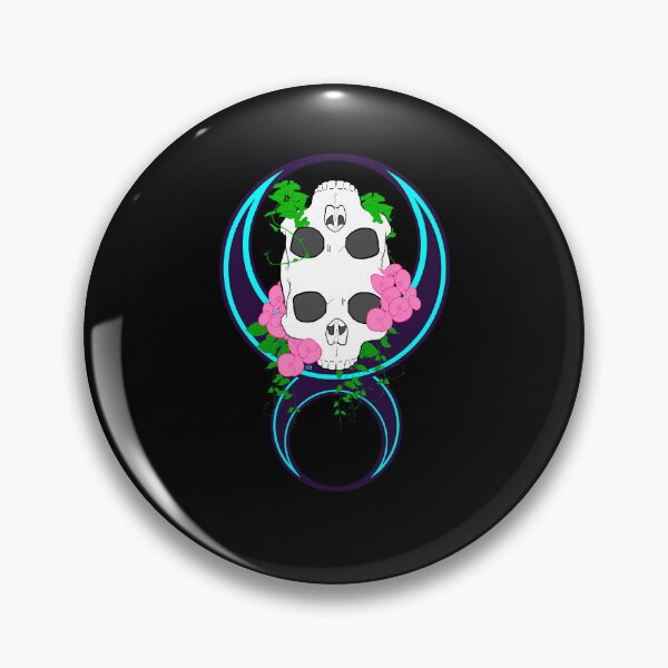 Item preview, Double Skull with Flowers designed and sold by Steve Nepote Designs.