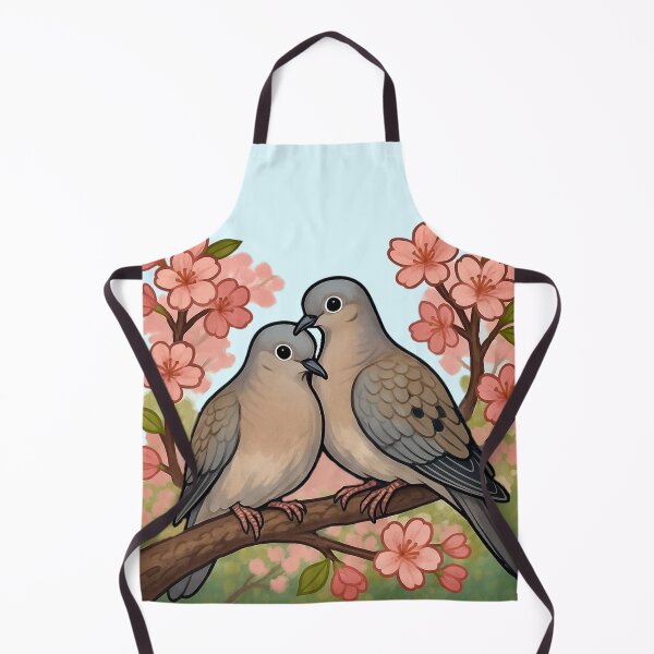 Item preview, Mourning Doves with Cherry Blossoms — Peaceful Spring Design designed and sold by Myra365Art.