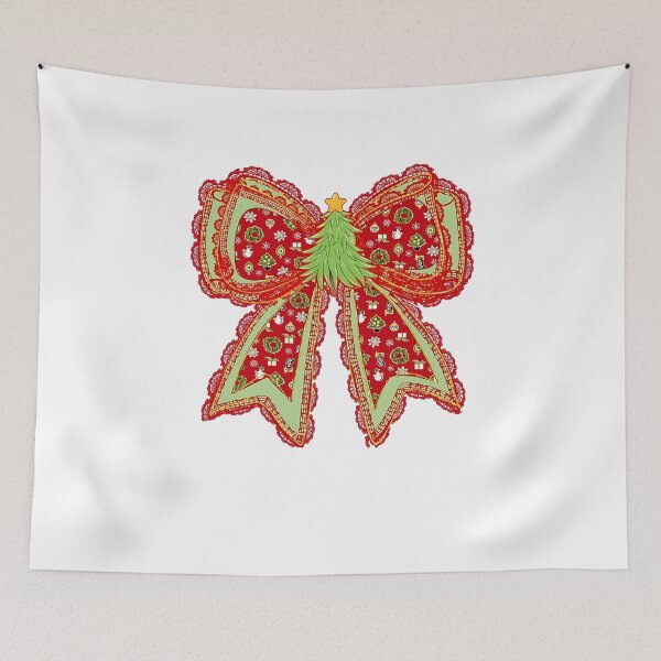 Item preview, Preppy Christmas Bow designed and sold by Felixlagerfeld.