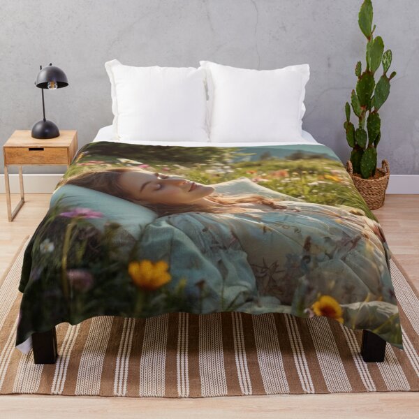 Item preview, Dreaming Victorian Lady Among Flowers and Mountains designed and sold by BlareBlare.