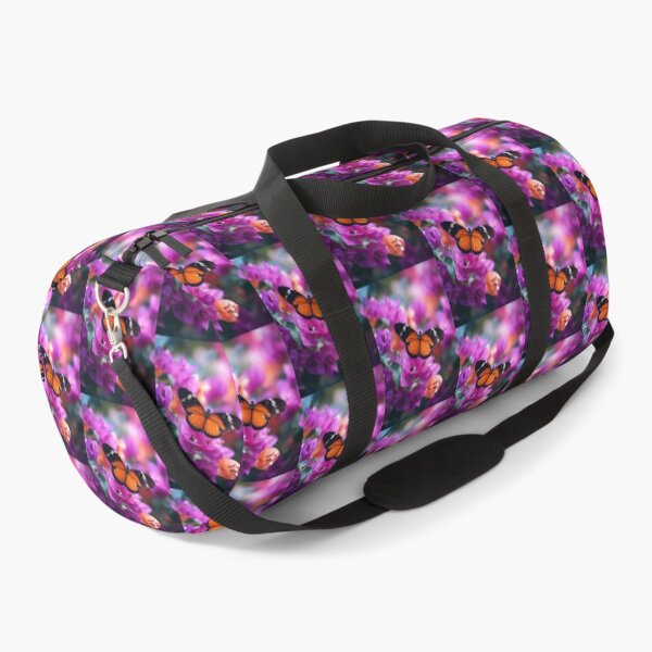 Item preview, Beautiful mini Butterfly on Orange Purple Bougainvillea Flower designed and sold by scicilysimonee.