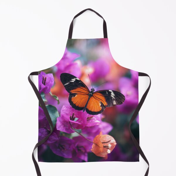 Item preview, Beautiful mini Butterfly on Orange Purple Bougainvillea Flower designed and sold by scicilysimonee.