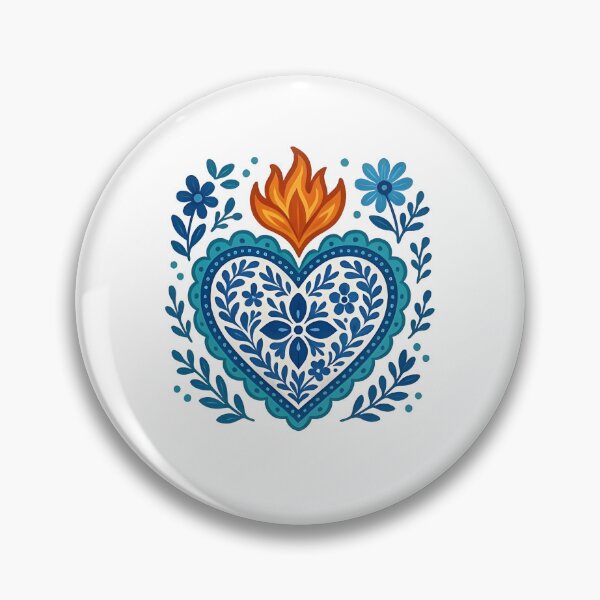 Item preview, Colorful Mexican Talavera Heart designed and sold by Felixlagerfeld.