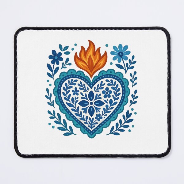 Item preview, Colorful Mexican Talavera Heart designed and sold by Felixlagerfeld.