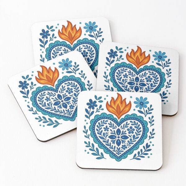 Item preview, Corazón de Talavera Mexicana Colorido designed and sold by Felixlagerfeld.