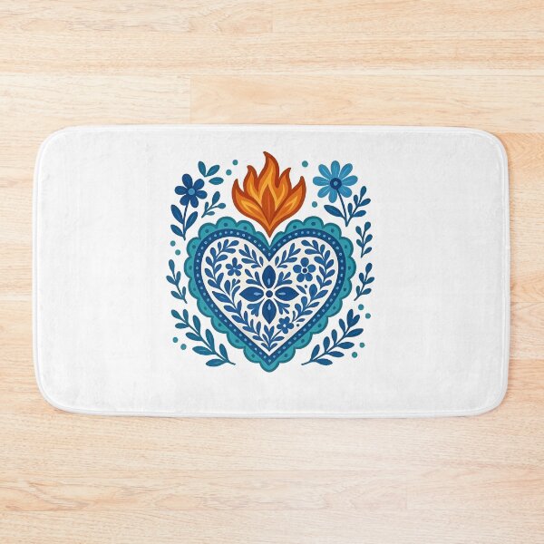 Item preview, Colorful Mexican Talavera Heart designed and sold by Felixlagerfeld.