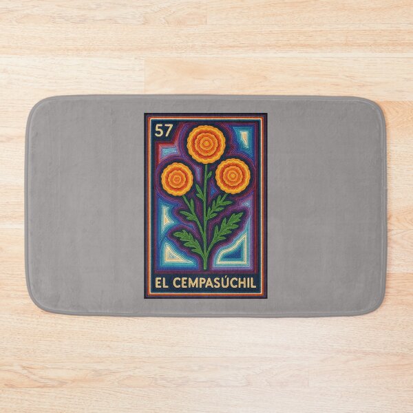 Item preview, Mexican Lottery Card 57 El Cempasuchil The Marigold designed and sold by retrographics.