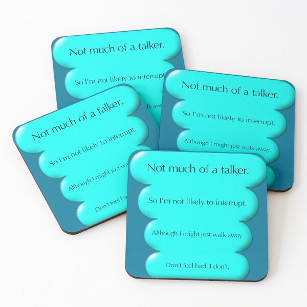 Item preview, Not much of a talker, blue designed and sold by mntimg.