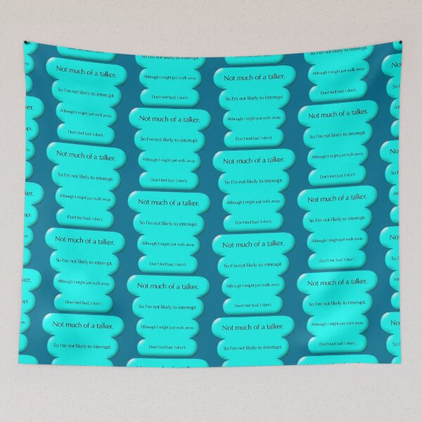 Item preview, Not much of a talker, blue designed and sold by mntimg.