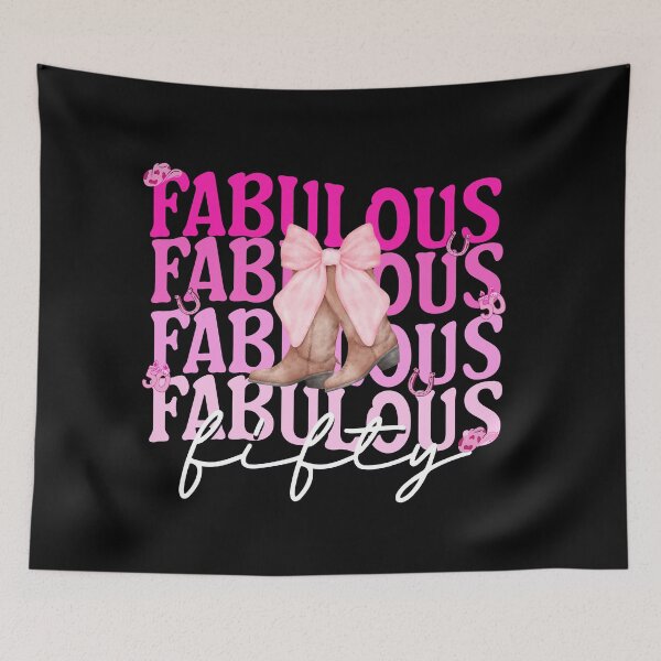 Item preview, Fifty and Fabulous Country Coquette design designed and sold by Grade A Gifts.