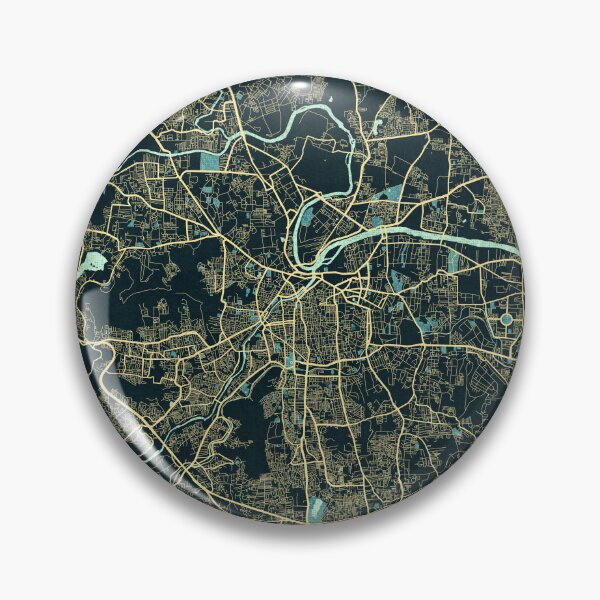 Item preview, Pune City Map of Maharashtra, India - Summer designed and sold by deMAP.
