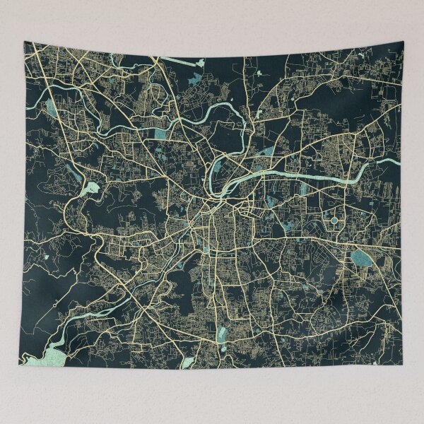 Item preview, Pune City Map of Maharashtra, India - Summer designed and sold by deMAP.