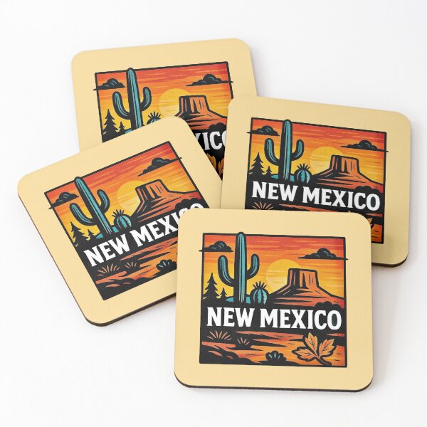 Item preview, New Mexico Desert Sunset -- Cactus & Mesa designed and sold by Myra365Art.