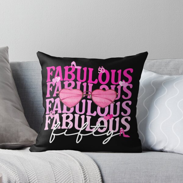 Item preview, Fifty and Fabulous Pink Heart Sunglasses Birthday Design designed and sold by Grade A Gifts.