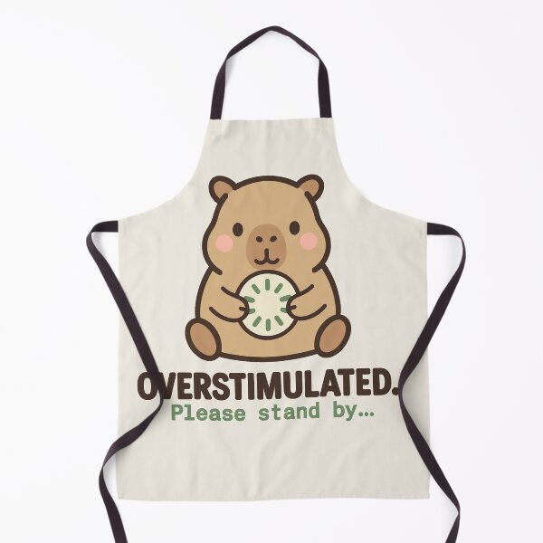 Item preview, Overstimulated. Please Stand By — Capybara designed and sold by Simplystik.