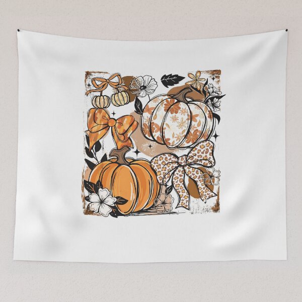 Item preview, Floral Fall Pumpkin designed and sold by Felixlagerfeld.