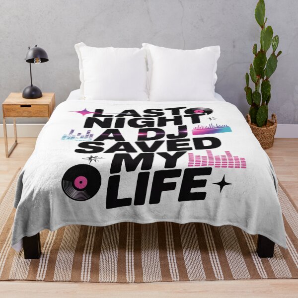 Item preview, Last Night A DJ Saved My Life designed and sold by graphic-genie.