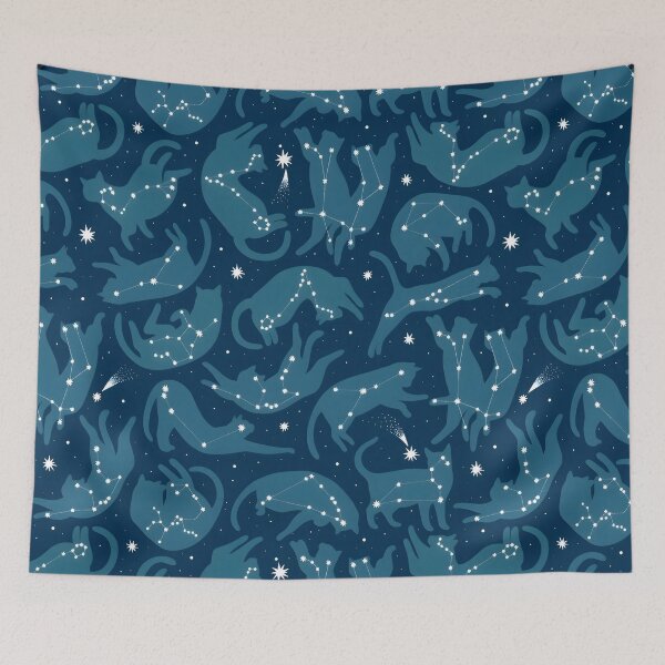 Item preview, Cat Constellation | Cosmic Feline Celestial Art | Starry Night Cat Design designed and sold by Imaginarium Depot - ImaginariumDepot.us.