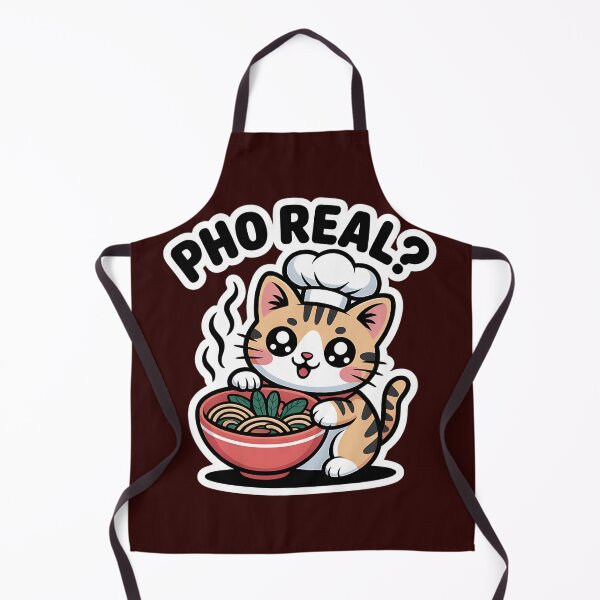 Item preview, Pho Real Cat Pun Kawaii Foodie Art designed and sold by Bliss Find And Design.