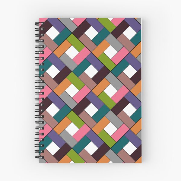 Item preview, Geometric patchwork plaid made of multicolored patches  designed and sold by fuzzyfox.