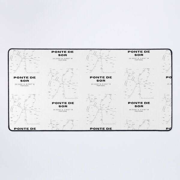 Item preview, Ponte de Sor Portugal Map Poster – Coordinates Minimalist Travel Art designed and sold by RM-Journey.