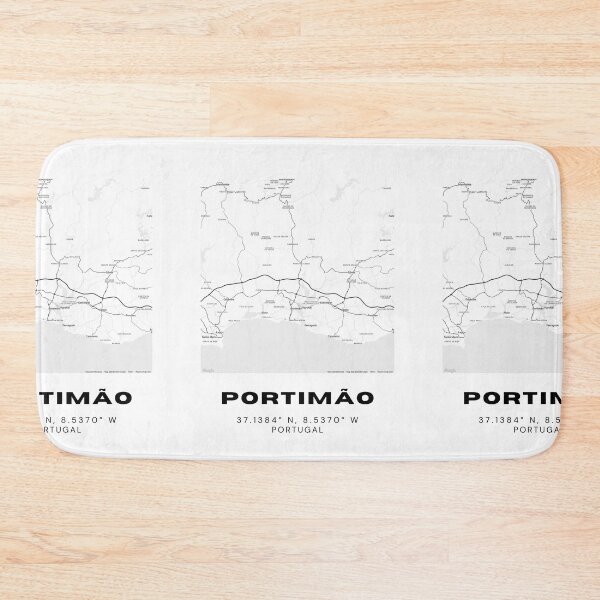 Item preview, Portimão Portugal Map Poster – Coordinates Minimalist Black & White Wall Art designed and sold by RM-Journey.