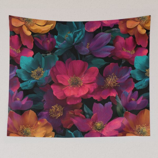 Item preview, Hyperreal Surreal Floral Bloom Pattern designed and sold by DarklingAnubiss.