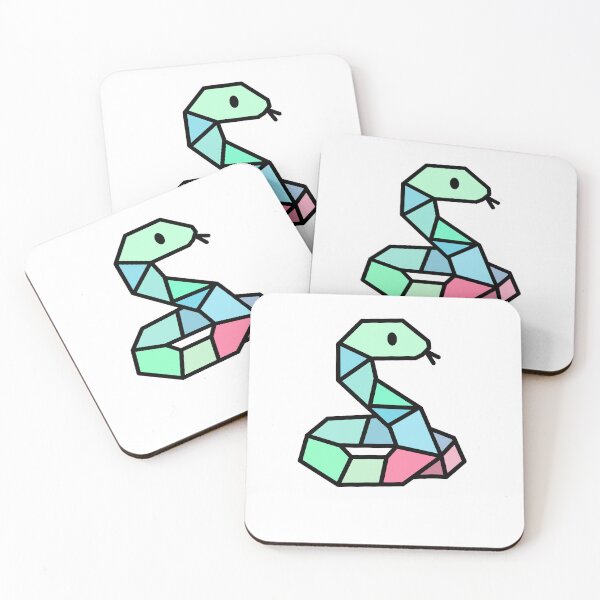 Artikelvorschau, Bunte geometrische Schlangenillustration entworfen und verkauft von Art_Layer.