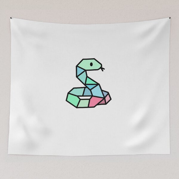 Item preview, Colorful Geometric Snake Illustration designed and sold by Art_Layer.