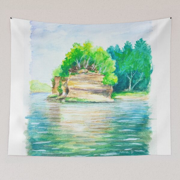 Item preview, Wisconsin River at WI Dells designed and sold by Anne Dallman.