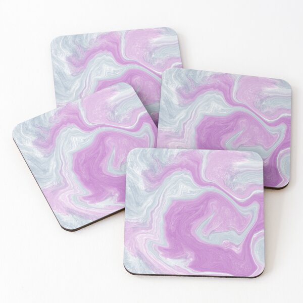 Item preview, Pink and Aqua Liquid Gemstone Swirl designed and sold by BleuAbstracts.