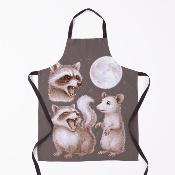Item preview, Raccoons & Opossum Under Full Moon – Howlers designed and sold by MvuuStudio.