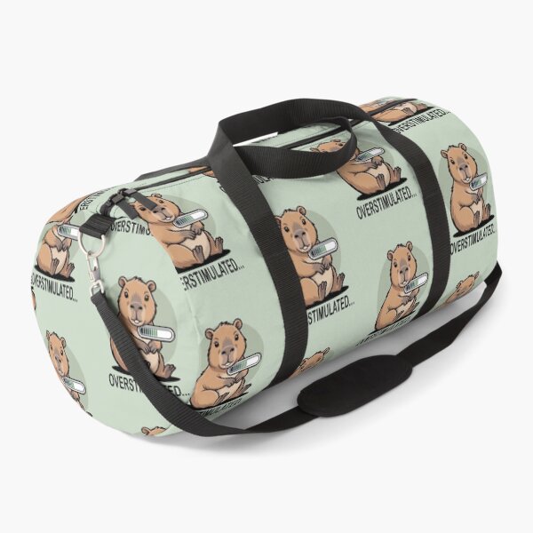 Item preview, Overstimulated… Capybara Loading (Cute Anxiety) designed and sold by Simplystik.