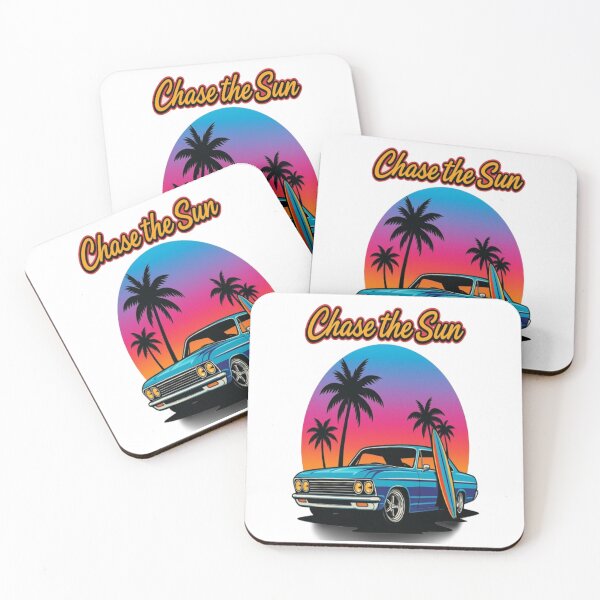 Item preview, Chase the Sun Retro Car Sunset Art designed and sold by My-Hoodies.