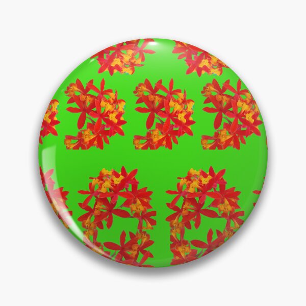 Item preview, Emerald Bloom: Scarlet Orchids on Green designed and sold by SheFriendly143.