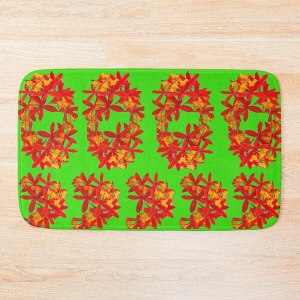Item preview, Emerald Bloom: Scarlet Orchids on Green designed and sold by SheFriendly143.