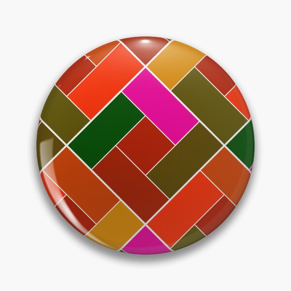 Item preview, Geometric patchwork plaid made of multicolored patches designed and sold by fuzzyfox.