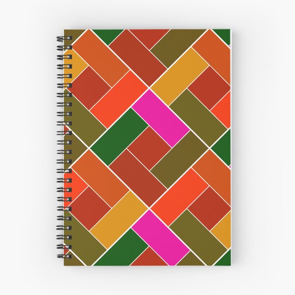 Item preview, Geometric patchwork plaid made of multicolored patches designed and sold by fuzzyfox.