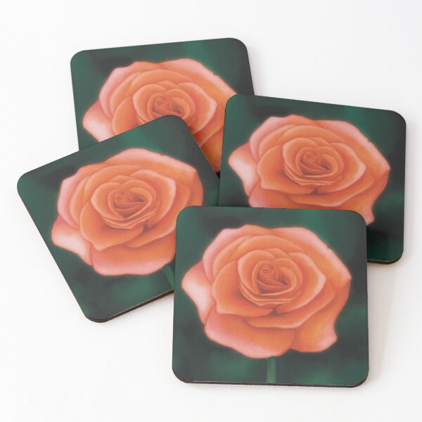 Item preview, Bright Orange Rose Flower designed and sold by rainbowberry.