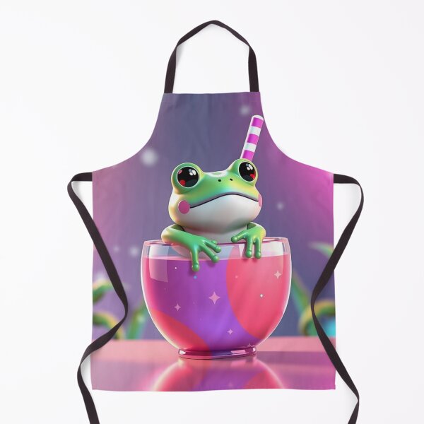 Item preview, Kawaii Frog Bubble Tea Sticker – Cute Pastel Aesthetic Boba Frog Art designed and sold by Tiwtiws.