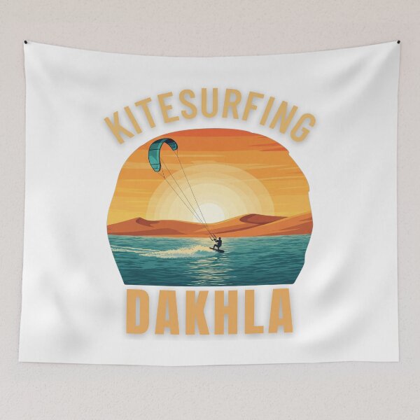 Item preview, Kitesurfing Dakhla T-Shirt  Surf Morocco Ocean Adventure Gift designed and sold by MojNetSerwis WWK.
