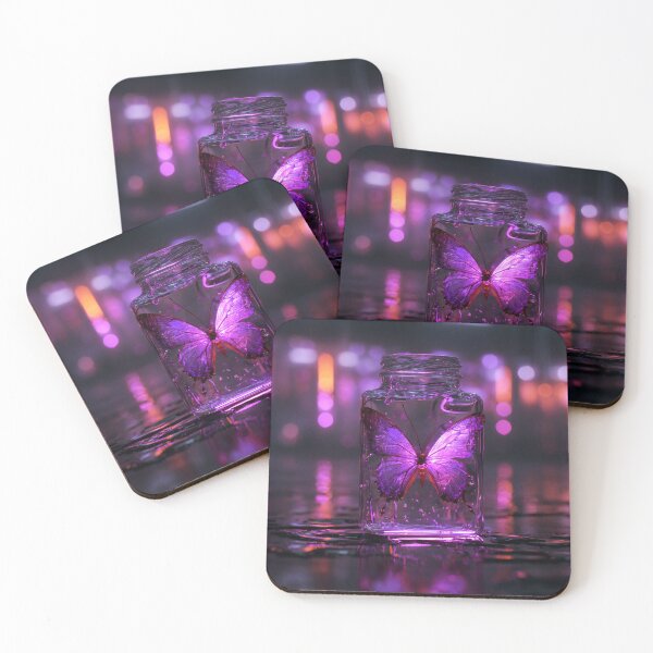 Item preview, A  beautiful purple butterfly in the glass. designed and sold by solace0001.