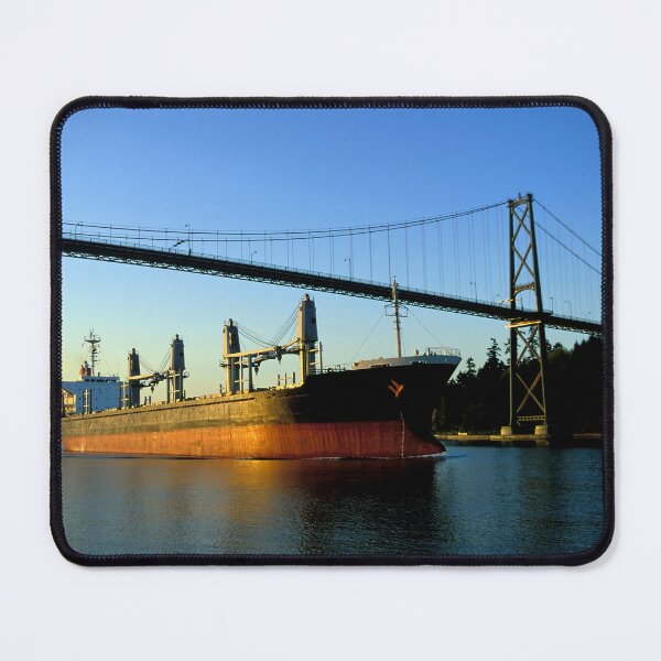 Item preview, Cargo Container Merchant Ship Logistics Port Vancouver designed and sold by Kevin Miller Photography.